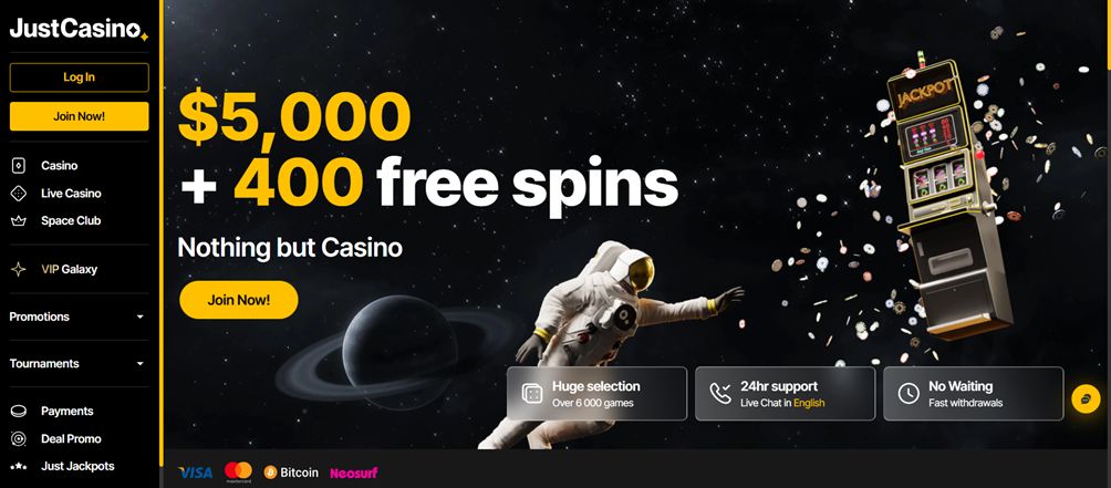 Just casino welcome bonus