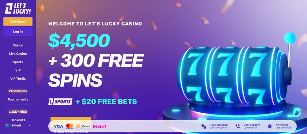lets lucky casino bonus