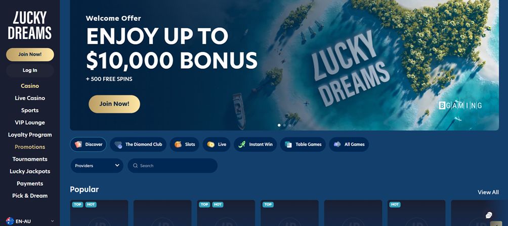 Lucky dreams bonus