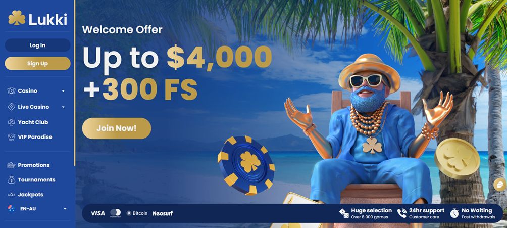 Lukki casino welcome bonus